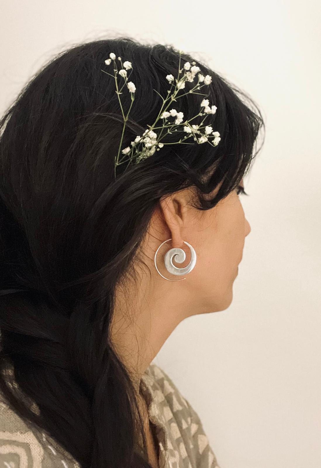 Orecchini Spirale d’Argento