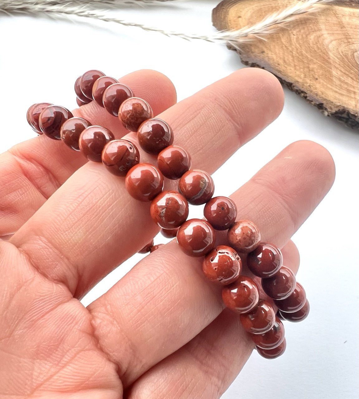 Bracciale di Diaspro a Sfere 0.4mm