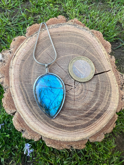 Collana con Labradorite blu intenso - Labradorite Mistica