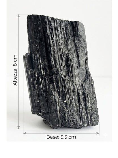 Tormalina Nera Grezza  – Esemplare Massiccio da Collezione – 523g