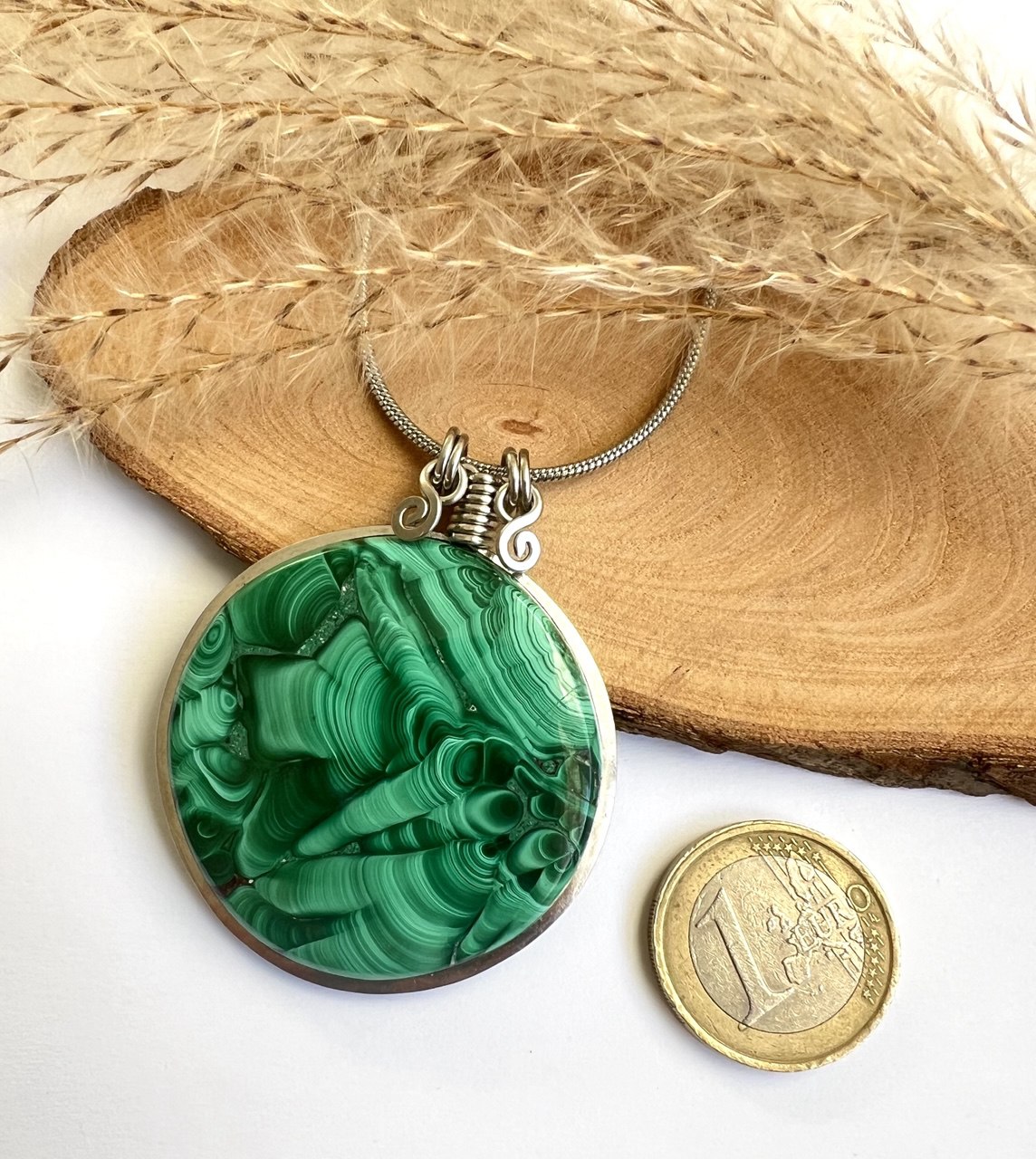 Collana con Malachite alta qualità - Collana Malachite Floresta
