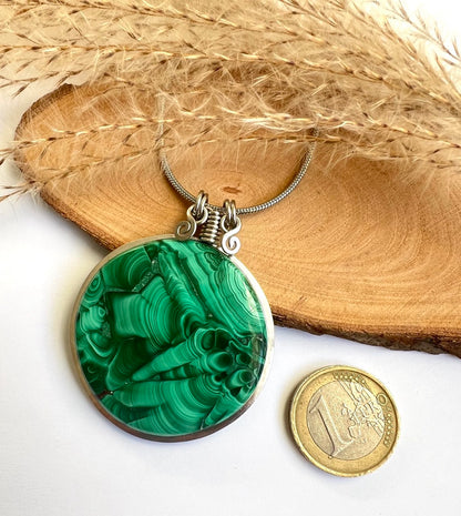 Collana con Malachite alta qualità - Collana Malachite Floresta