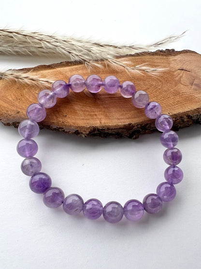 Bracciale di Ametista a Sfere: Eleganza in Diverse Misure