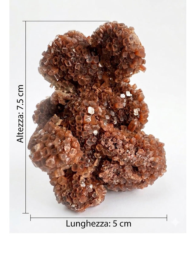 Raffinato Esemplare di Aragonite a Sviluppo Verticale – 269g