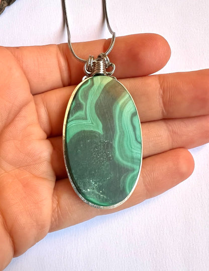 Ciondolo Malachite & Crisocolla (Malacolla)