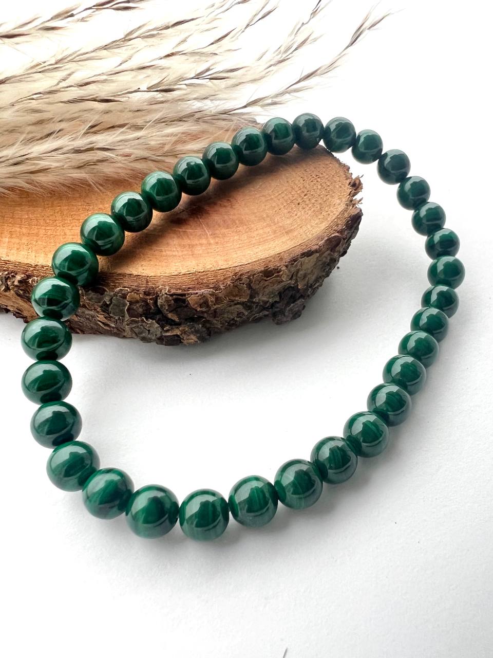 Bracciale di Quarzo Malachite: Eleganza in Diverse sfumature