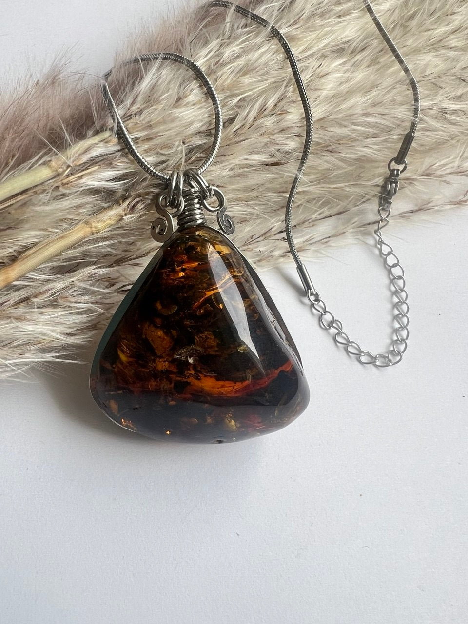Pendente a goccia Ambra Naturale
