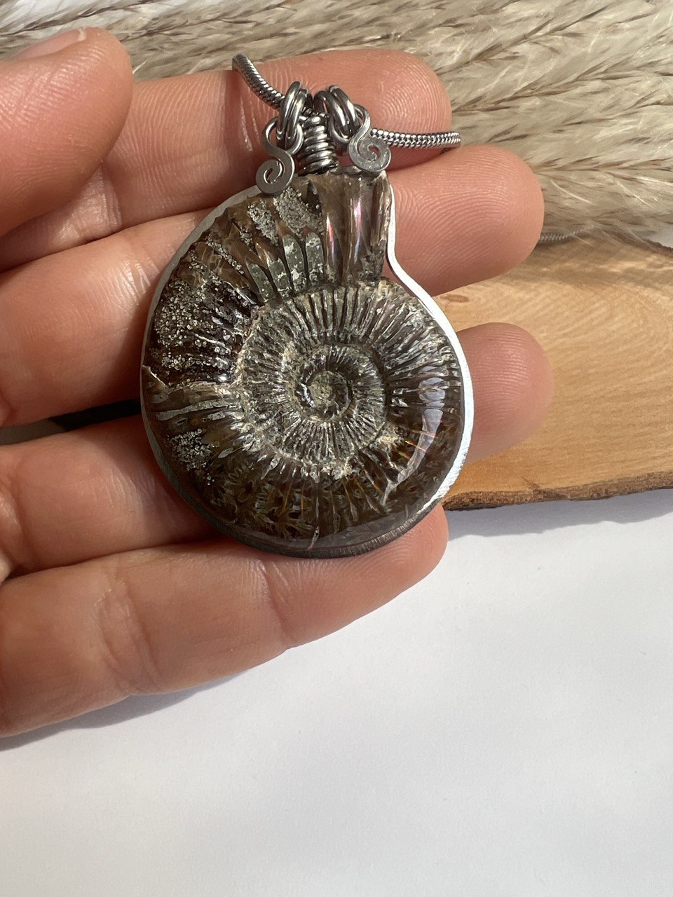 Collana Ammonite Fossile
