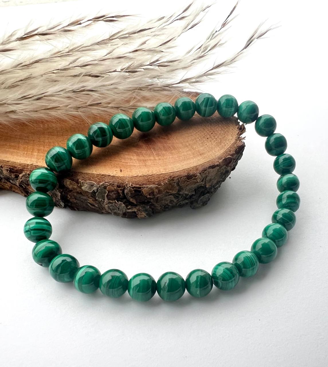 Bracciale di Quarzo Malachite: Eleganza in Diverse sfumature