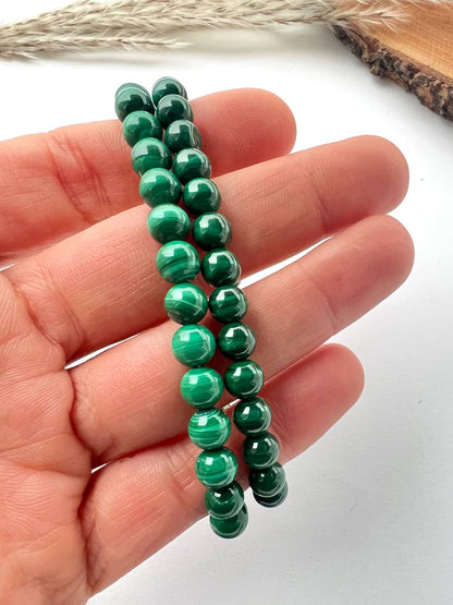 Bracciale di Quarzo Malachite: Eleganza in Diverse sfumature