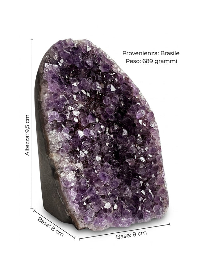 Drusa di Ametista Brasiliana – Cristalli di Qualità Superiore (689 g)