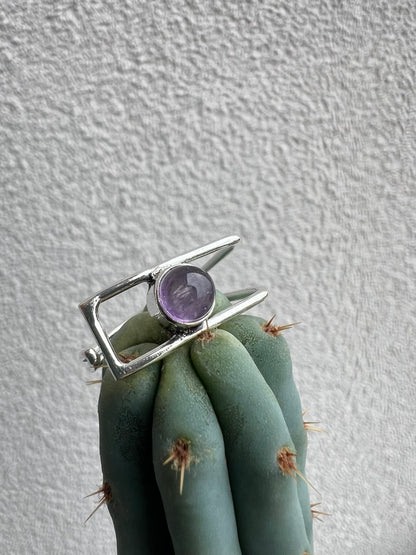 Anello Minimalist con Pietre Naturali – Finitura Argento 925 – Misura Regolabile