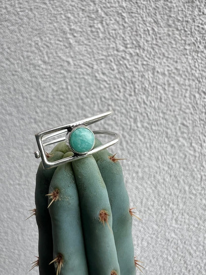 Anello Minimalist con Pietre Naturali – Finitura Argento 925 – Misura Regolabile