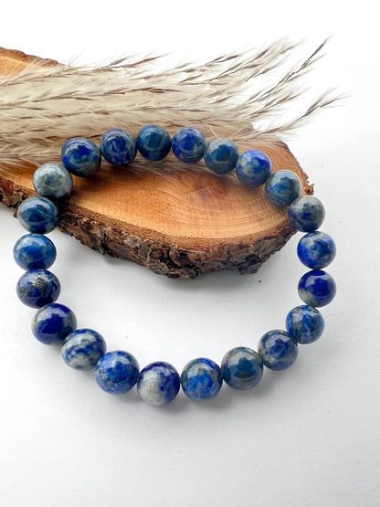 Bracciale di Lapislazzuli a Sfere: Eleganza in Diverse Misure