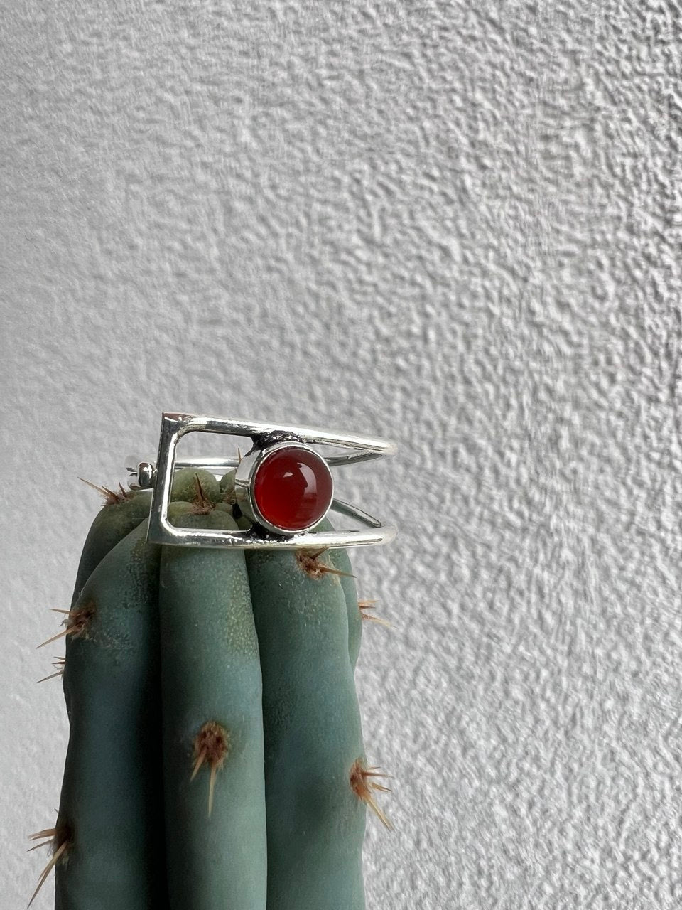 Anello Minimalist con Pietre Naturali – Finitura Argento 925 – Misura Regolabile