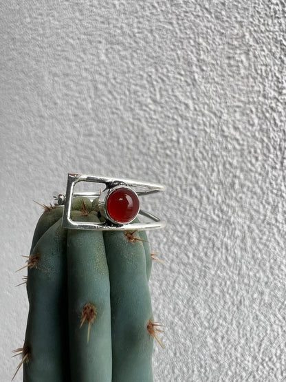 Anello Minimalist con Pietre Naturali – Finitura Argento 925 – Misura Regolabile
