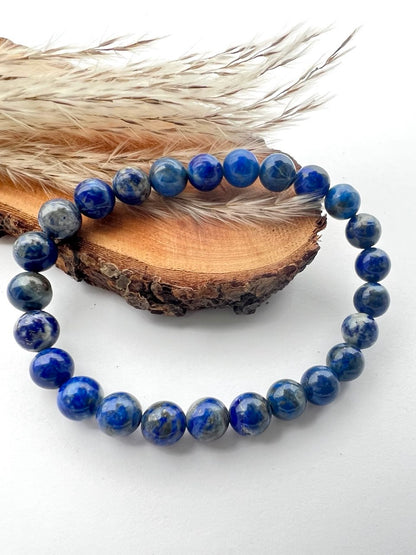Bracciale di Lapislazzuli a Sfere: Eleganza in Diverse Misure