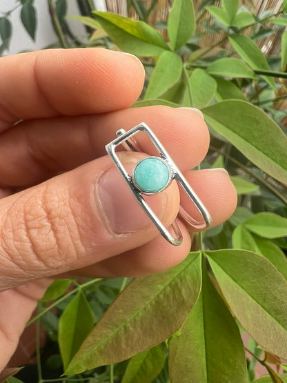 Anello Minimalist con Pietre Naturali – Finitura Argento 925 – Misura Regolabile