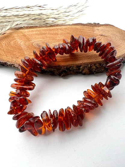 Bracciale di Ambra cips: Eleganza in Diverse Tonalità