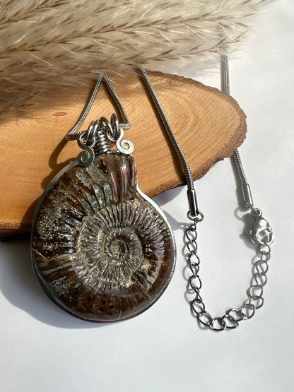 Collana Ammonite Fossile