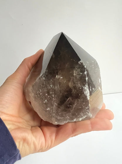 Magnifica Punta di Quarzo Fumè – Trasparenza e Solidità – 876g