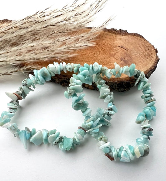 Bracciale di Larimar cips : Eleganza in Diverse sfumature