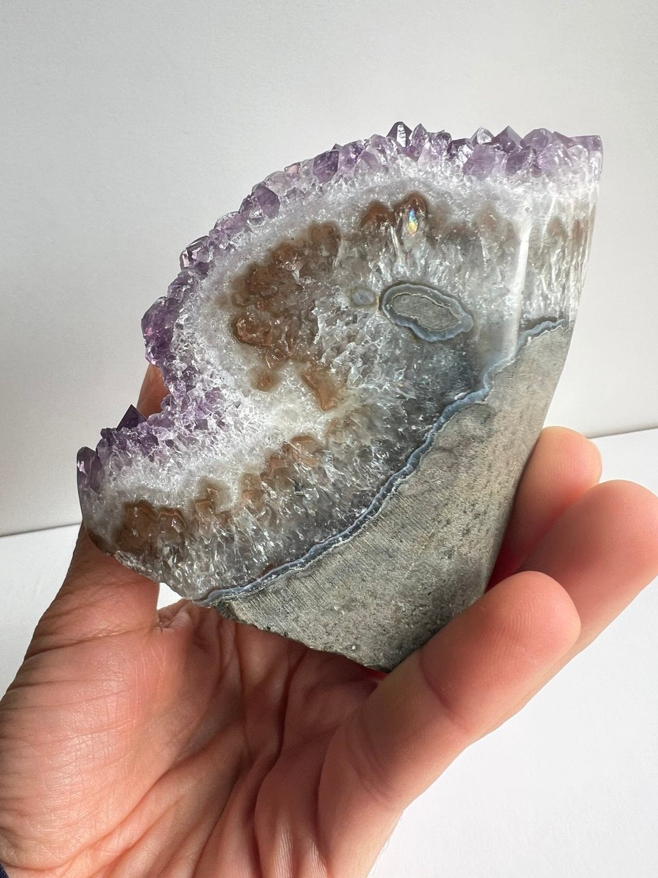 Drusa di Ametista Naturale – Pezzo Unico da Collezione e Arredo (522g)