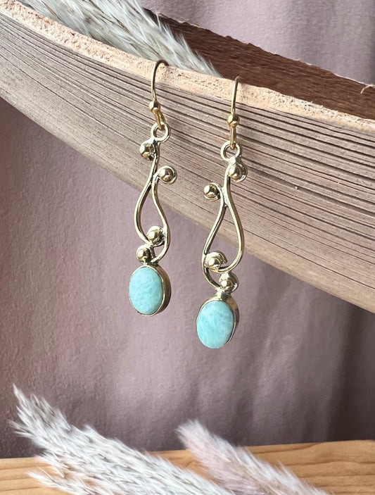 Orecchini Onde Dorate