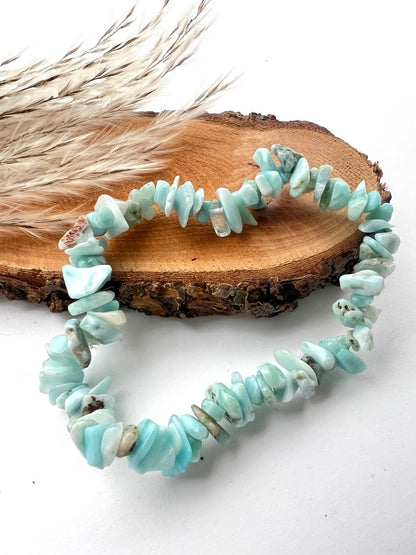 Bracciale di Larimar cips : Eleganza in Diverse sfumature