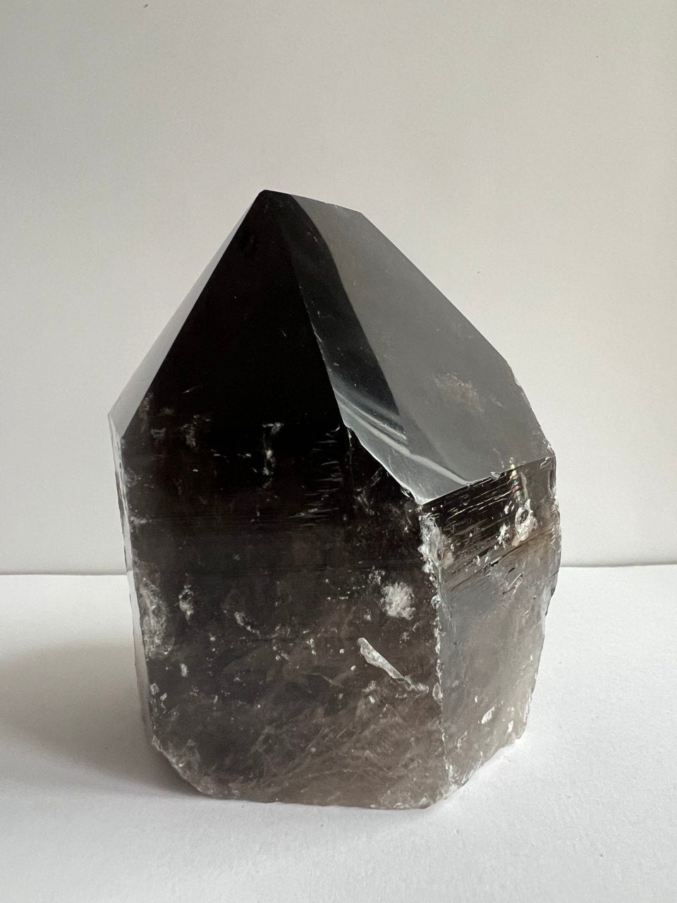 Magnifica Punta di Quarzo Fumè – Trasparenza e Solidità – 876g