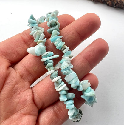 Bracciale di Larimar cips : Eleganza in Diverse sfumature