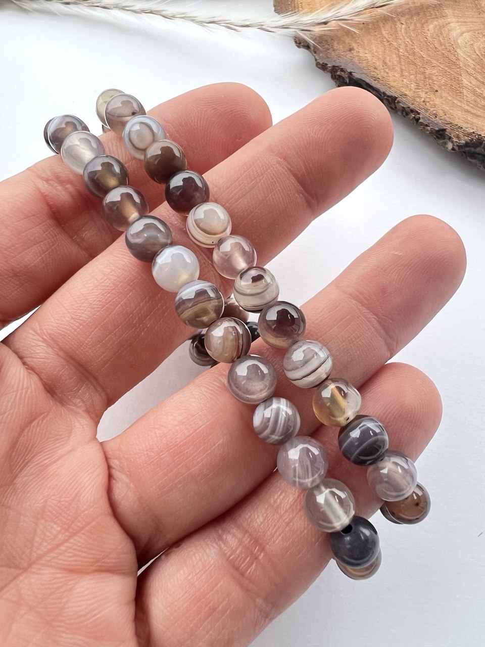 Bracciale di Agata a Sfere 0.5mm