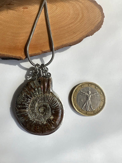 Collana Ammonite Fossile