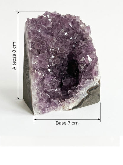 Drusetta di Ametista Naturale - Un Cuore Viola (429 g)