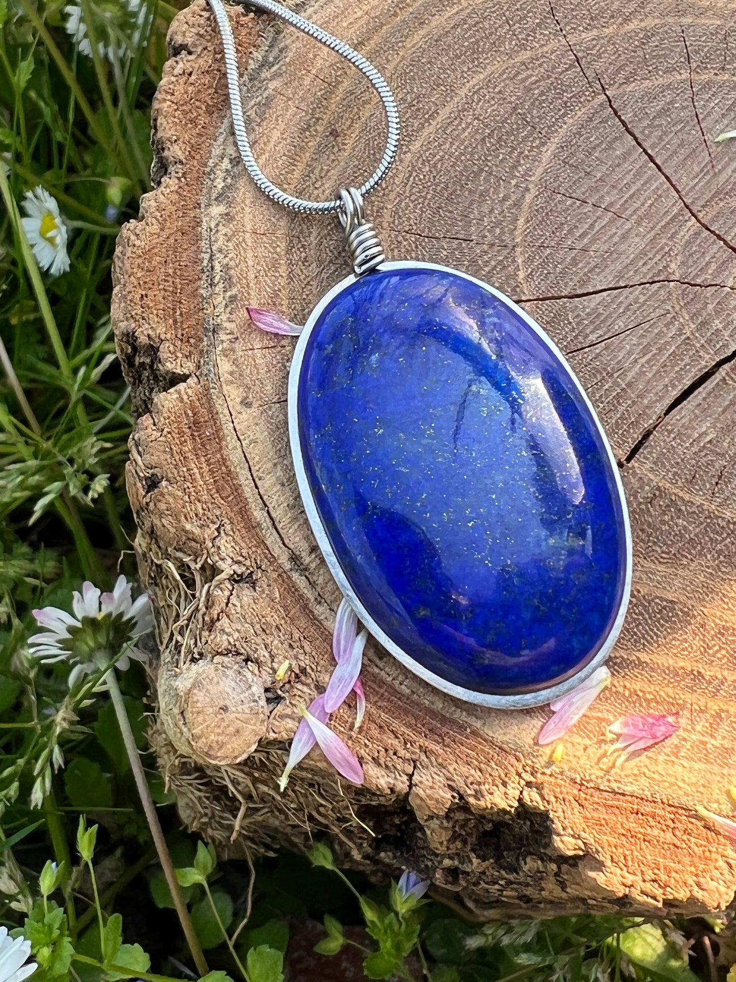 Collana con Lapislazzuli qualità superiore con costellazione di Pirite dorata