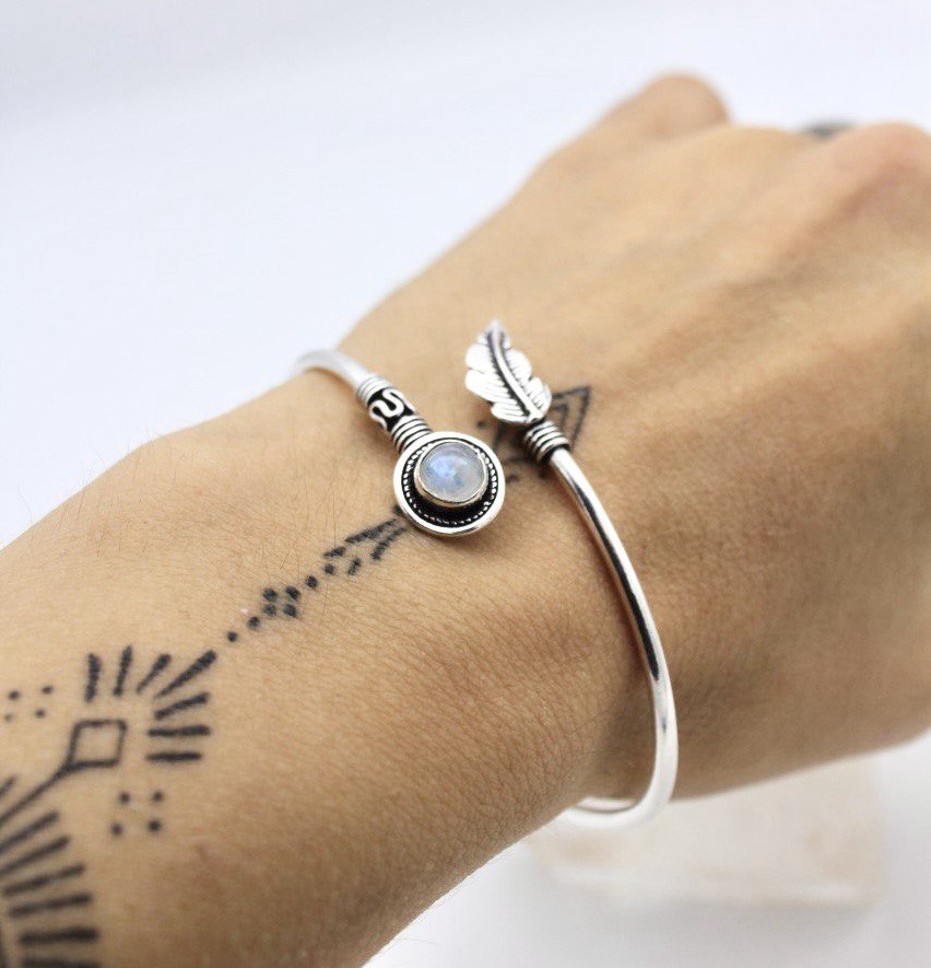 Bracciale rigido Piuma di Libertà