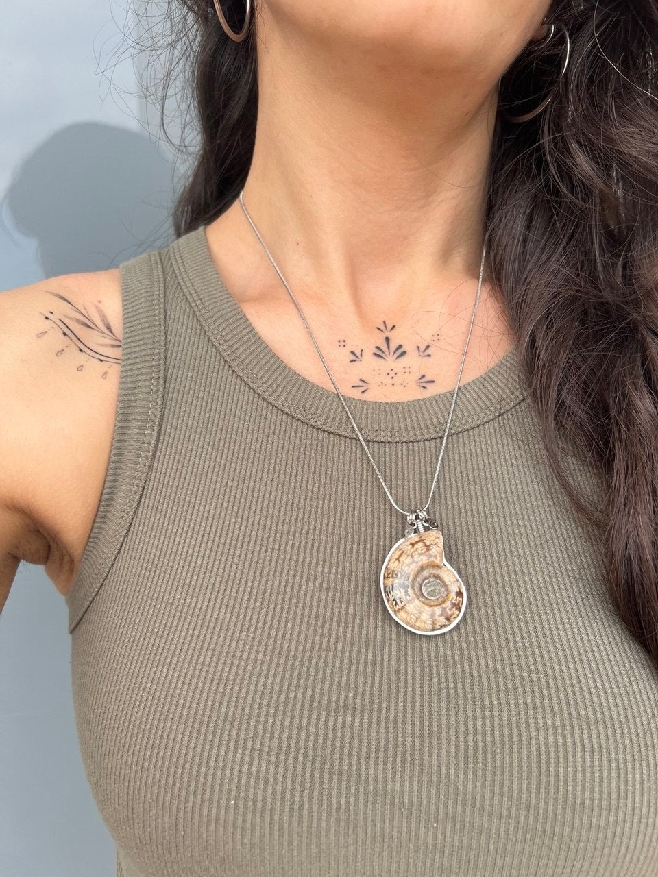 Collana Ammonite Fossile