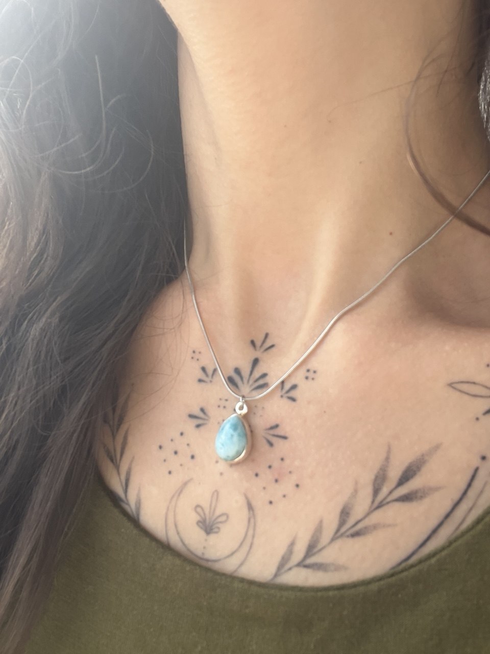 Collana "Oceano di Larimar" – Un frammento di mare al tuo collo