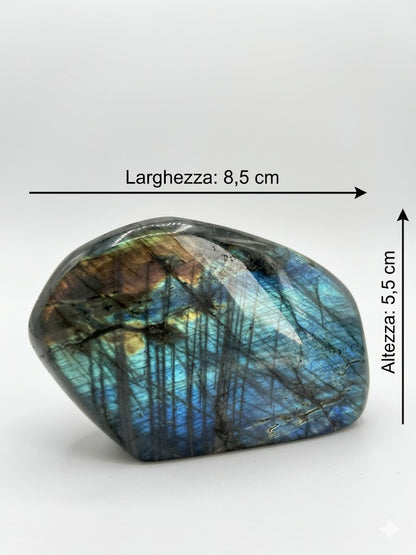 Labradorite naturale  (522 g) Labradorescenza multicolore