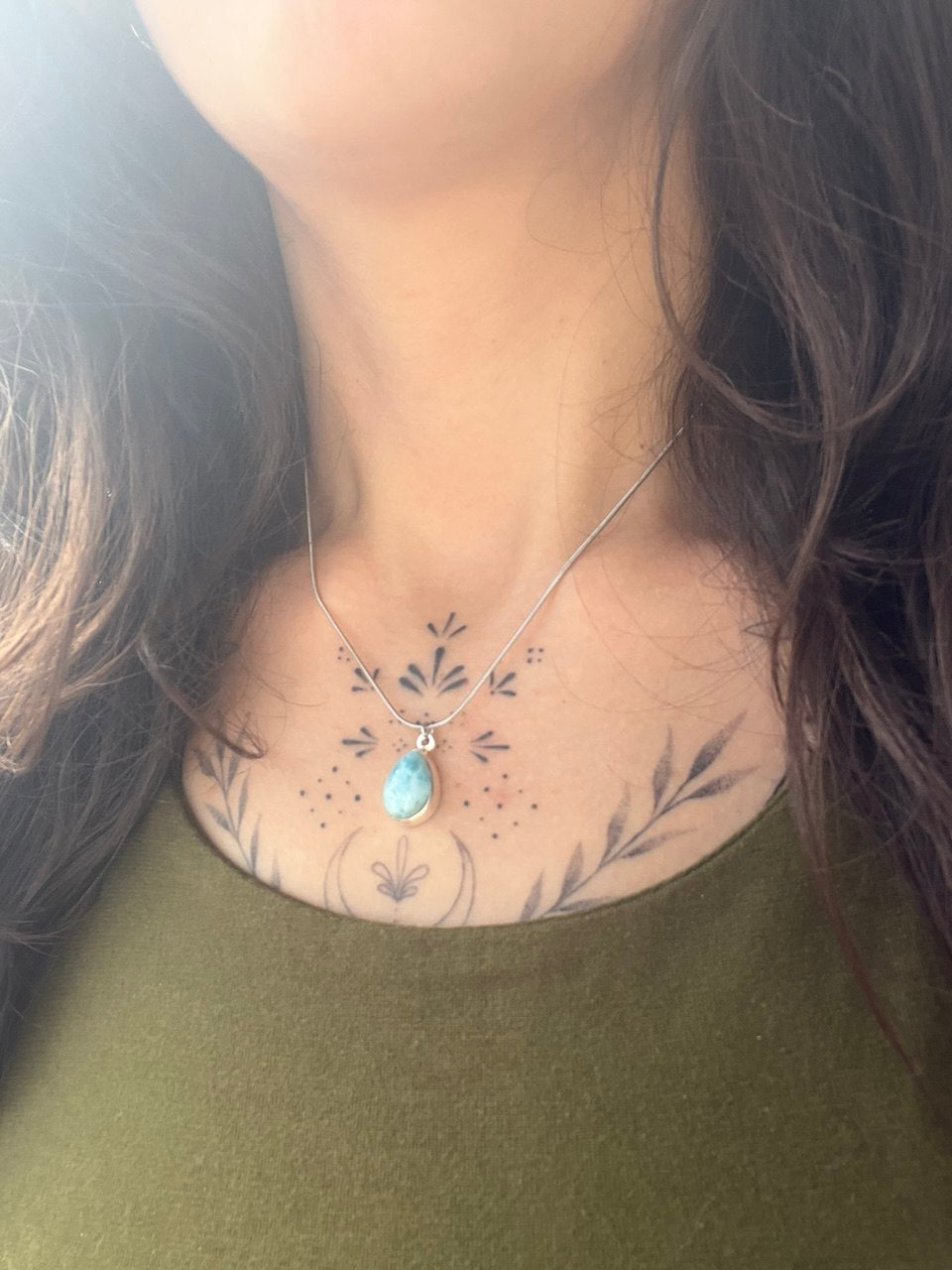 Collana "Oceano di Larimar" – Un frammento di mare al tuo collo