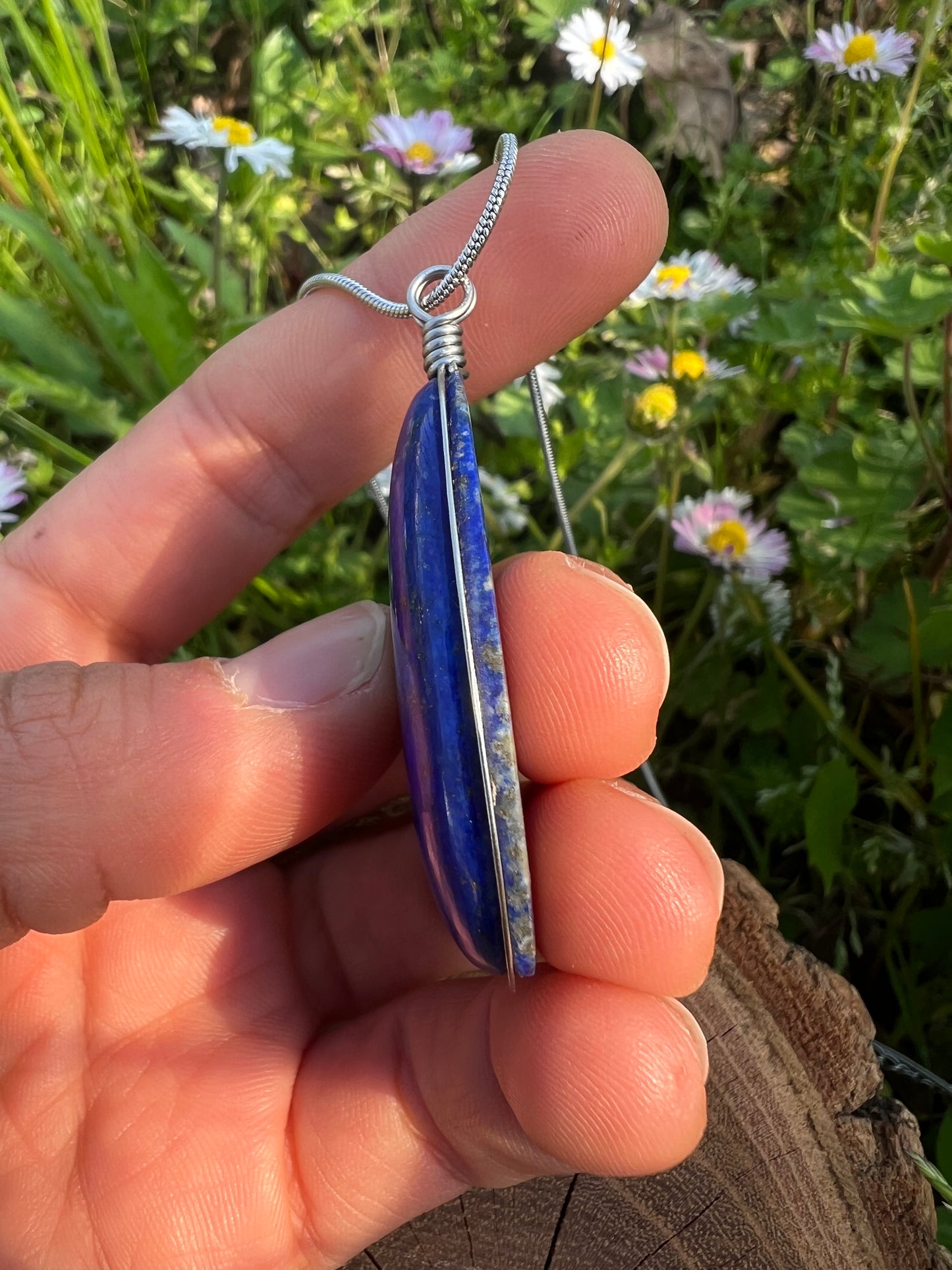 Collana con Lapislazzuli qualità superiore con costellazione di Pirite dorata