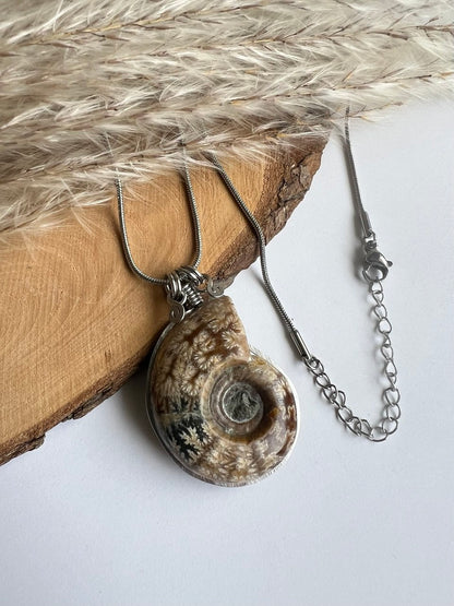 Collana Ammonite Fossile