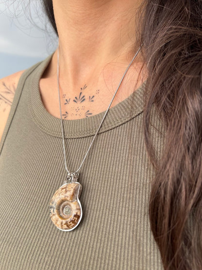 Collana Ammonite Fossile