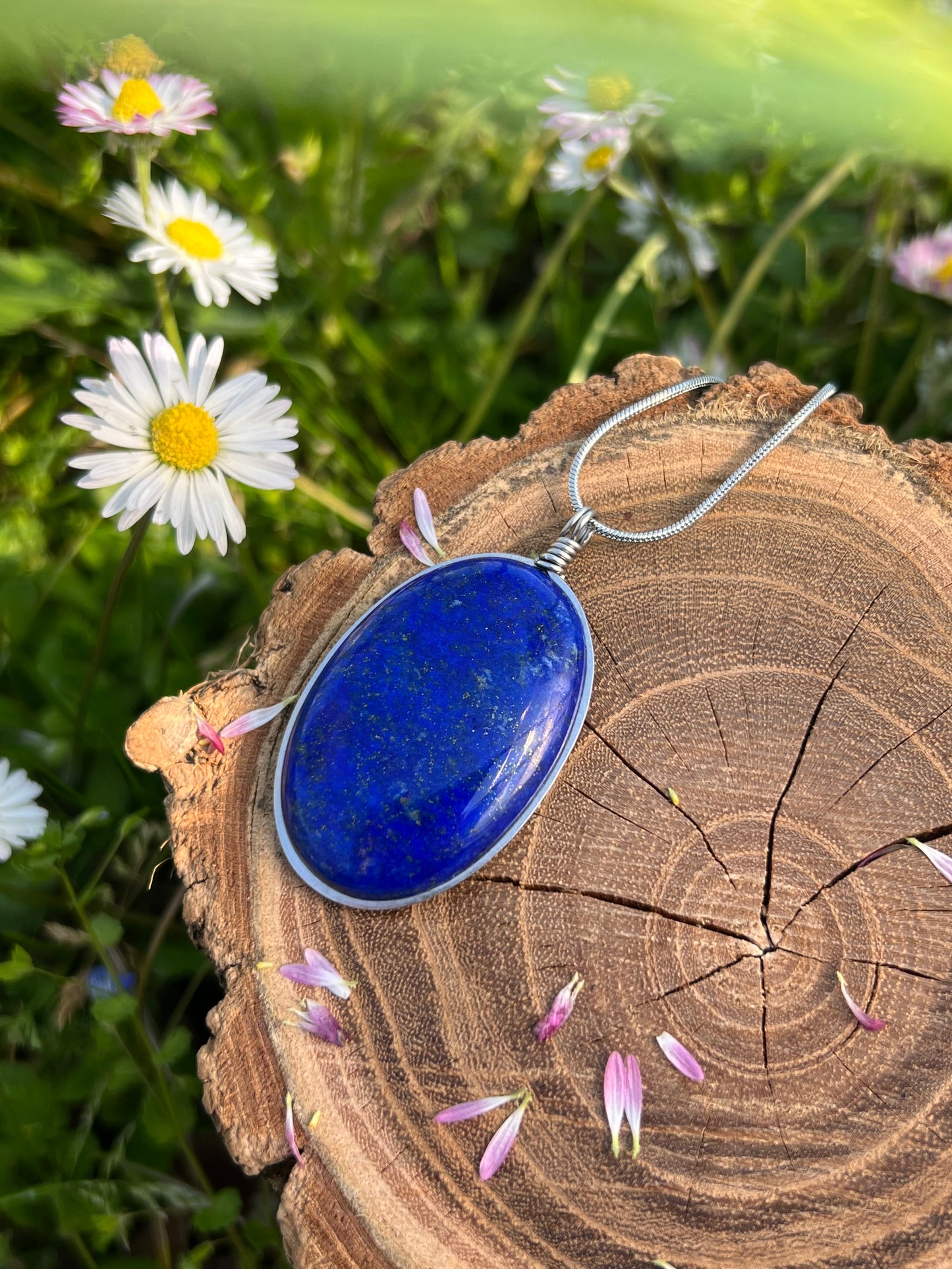 Collana con Lapislazzuli qualità superiore con costellazione di Pirite dorata