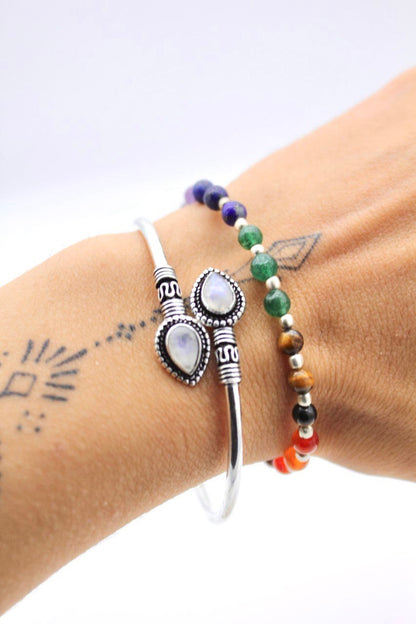 Bracciale con le pietre dei sette chakra
