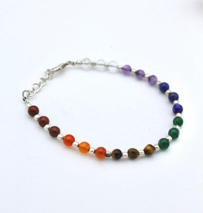 Bracciale con le pietre dei sette chakra