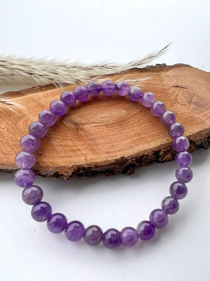 Bracciale di Ametista a Sfere: Eleganza in Diverse Misure