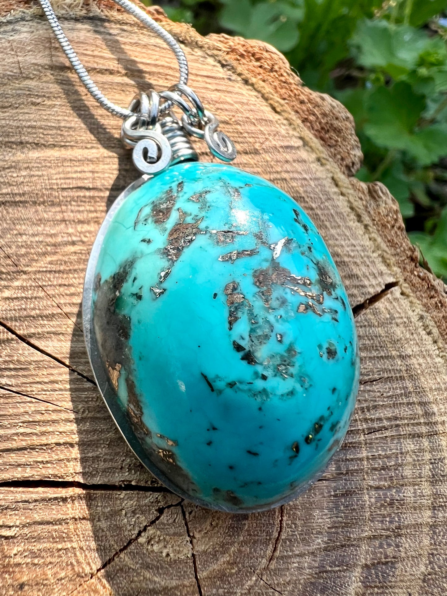 Collana con ciondolo di Turchese reale