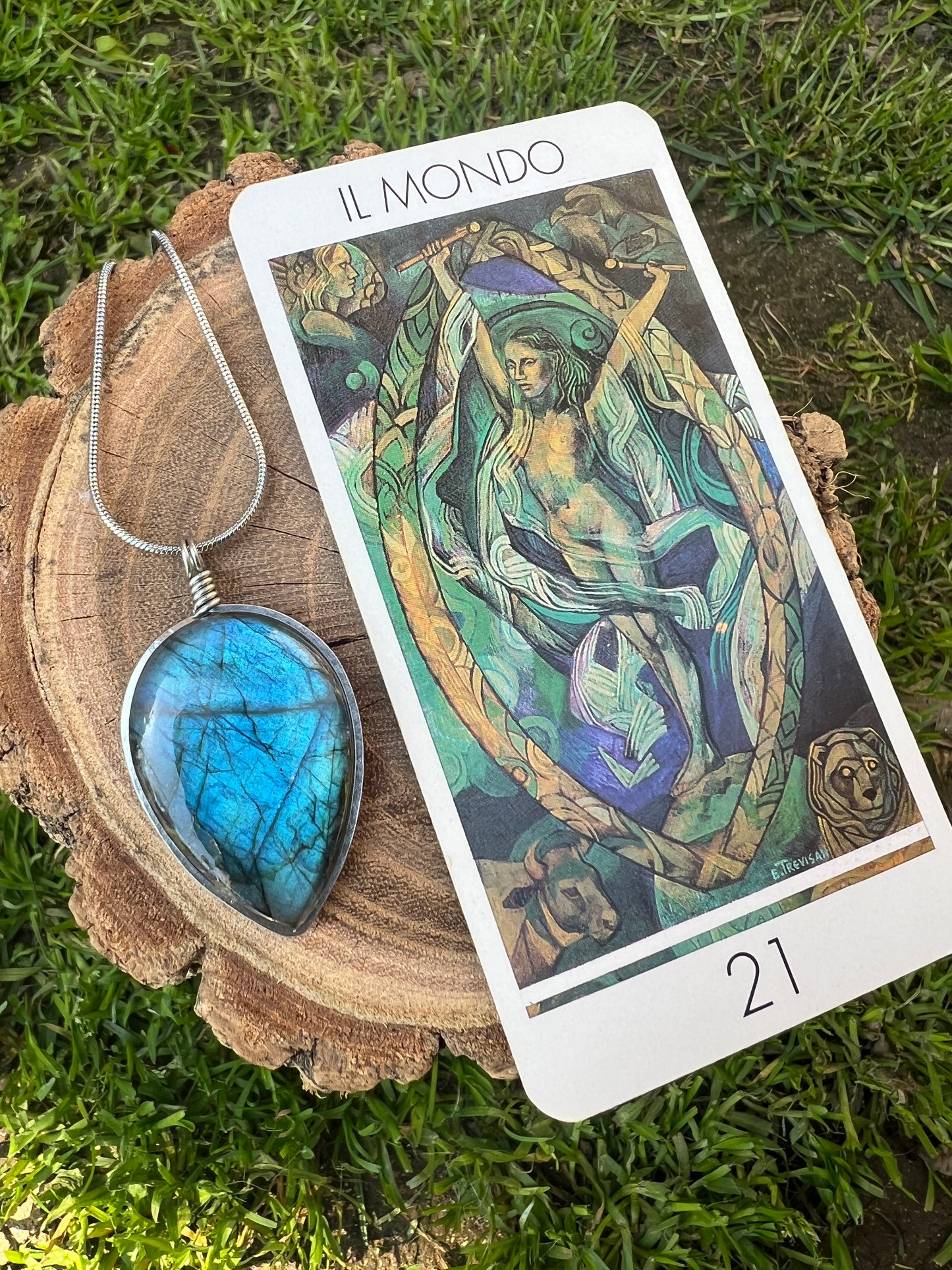 Collana con Labradorite blu intenso - Labradorite Mistica