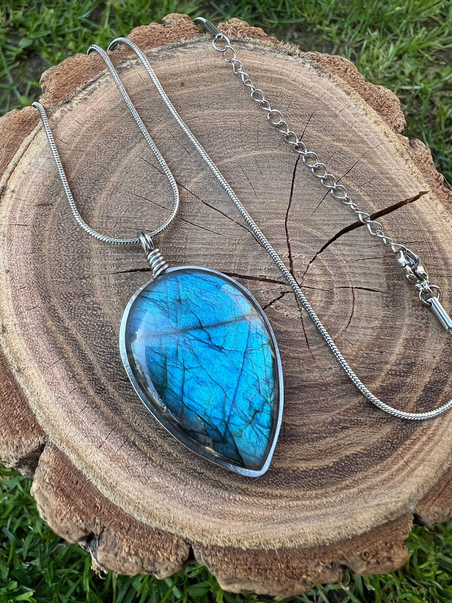 Collana con Labradorite blu intenso - Labradorite Mistica